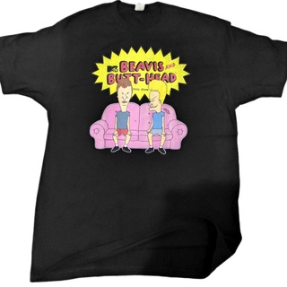 HH เสื้อกาตูนกวนๆในตำนาน จากMTV Beavis and Butt- Head ลิขสิทธิ์แท้ปี 2021 เสื้อยืดคอกลม