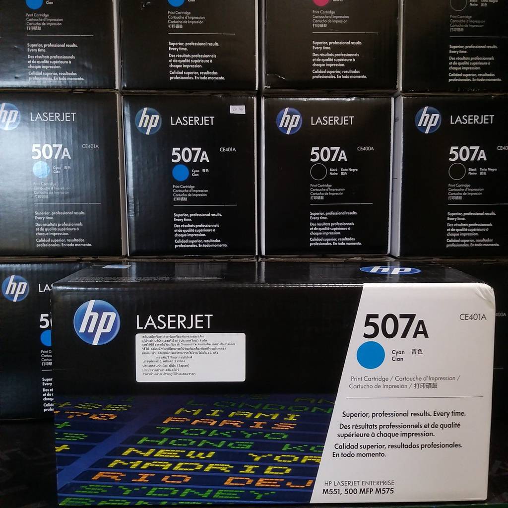 HP 507A CE401A Cyan สีฟ้า