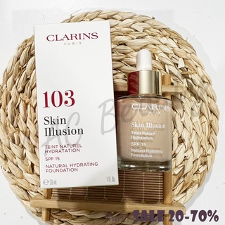 ป้ายไทย ของแท้ 100%_Clarins Skin Illusion Natural Hydrating Foundation SPF 15 ขนาด 30 ml