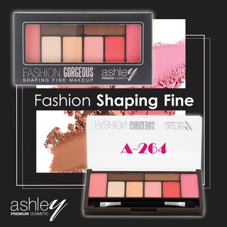 🌟 เมคอัพเซ็ต อายแชโดว์ บลัชออน เขียนคิ้ว ASHLEY FASHION GORGEOUS  MAKEUP SET A-264