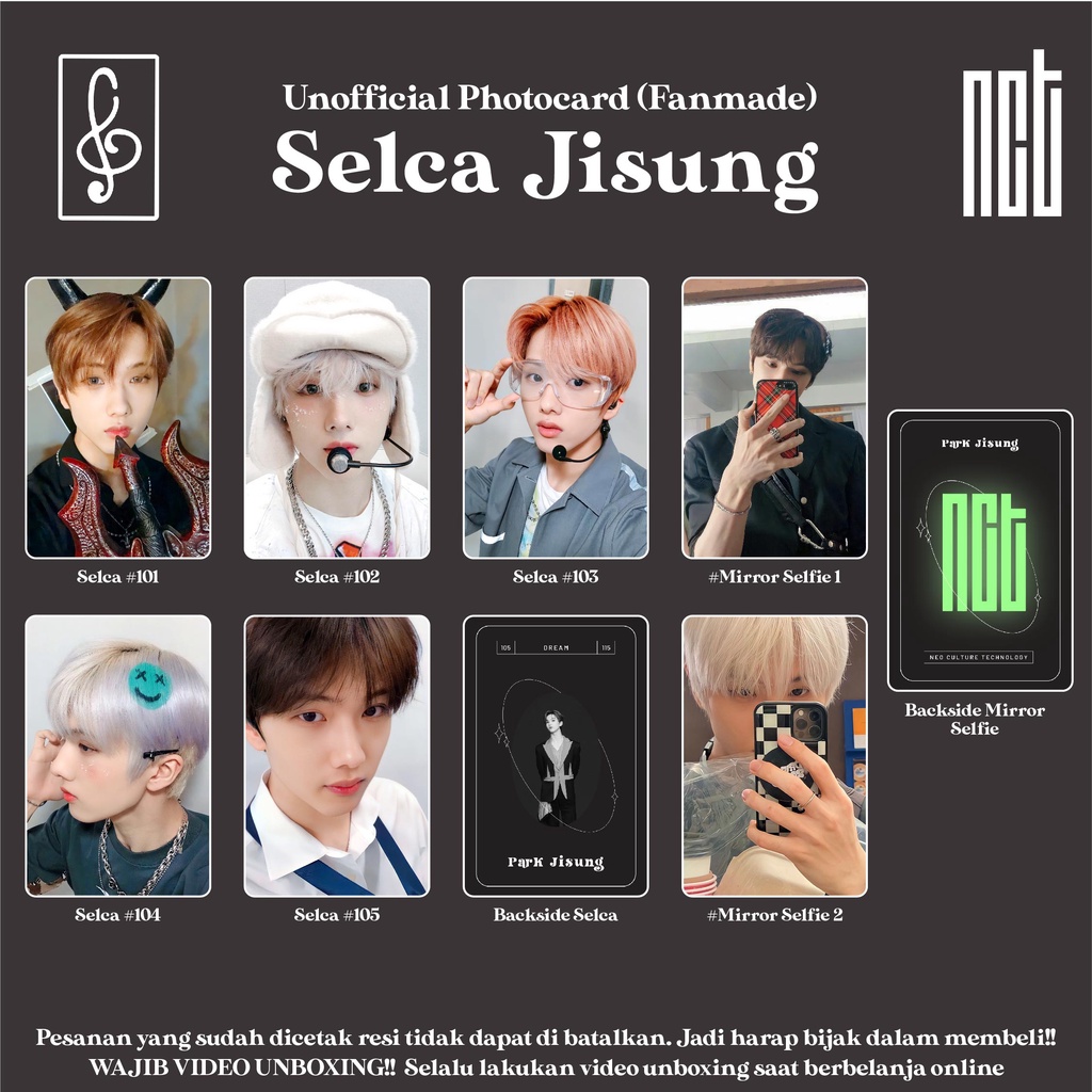 [ELCA NCT] PHOTOCARD JISUNG MIRROR SELFIE FANMADE