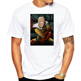 เสื้อยืดผ้าฝ้าย เสื้อยืด ผ้าฝ้าย 100% พิมพ์ลายอนิเมะญี่ปุ่น Cool Samurai Saitama One Punch Man สําหรับผู้ชาย