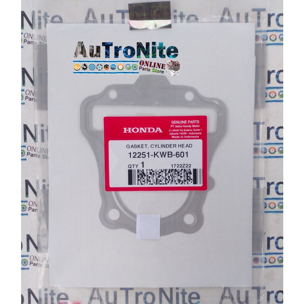 บรรจุปะเก็นบล็อกฝาสูบ 12251-KWB-601 เดิม Honda Absolute Revo ใบมีด 110 คาร์บูเรเตอร์ FI 12251KWB601