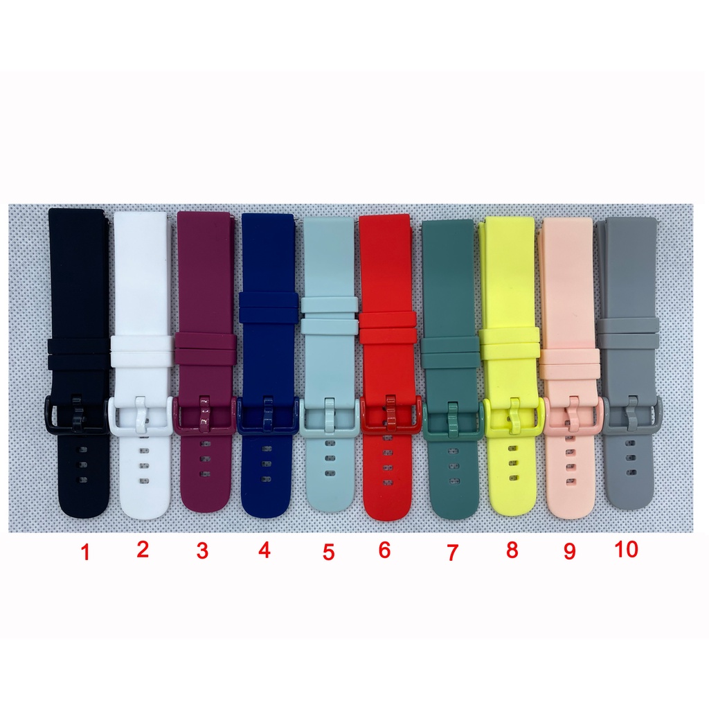 สายนาฬิกาข้อมือซิลิโคน 18 มม. สําหรับ Realme band 2