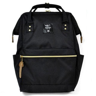 Authentic Anello Japan Imported Canvas ผ้าใบ Unisex Backpack กระเป๋าเป้สะพายหลัง - Black ดำ