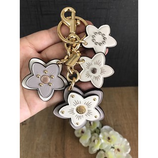 (ส่งฟรี) COACH WILDFLOWER MIX BAG CHARM ⚜️ พวงกุญแจดอกไม้