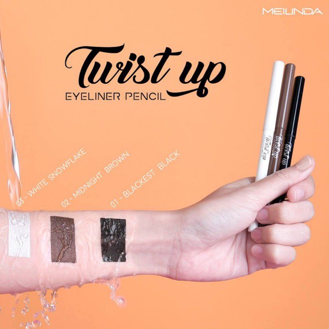 ♦️ของแท้·ส่งด่วน·ถูก♦️Mei Linda Twist Up Eyeliner Pencil #MC3077 : meilinda เมลินดา อายไลเนอร์               dayse รูปที่ 3
