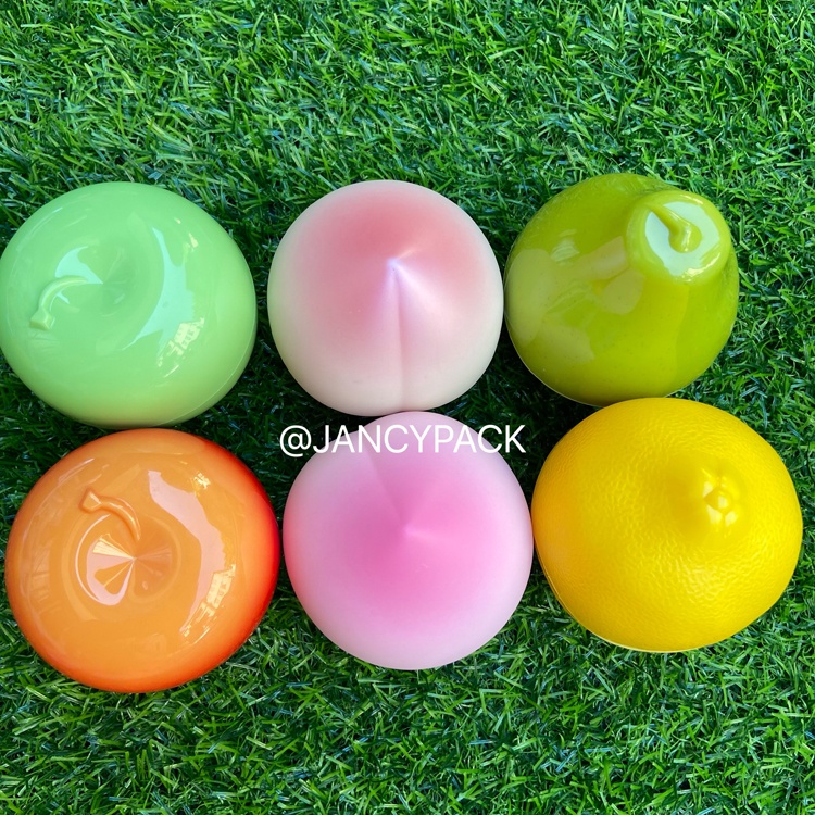 Jancy PACK กระปุกเปล่า สําหรับใส่ครีมบํารุงผิวหน้า ลิปบาล์ม ผลไม้ เลม่อน พีช 30 กรัม