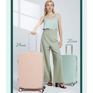 travel luggage กระเป๋าเดินทาง20/22/24/26/28นิ้ว รุ่นซิป วัสดุABS+PCแข็งแรงทนทาน รถเข็นกระเป๋าเดินทาง luggage suitcase