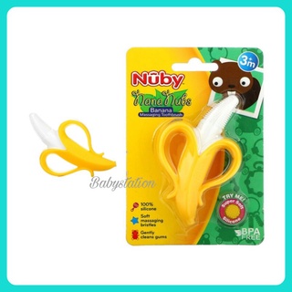 (ออกใบกำกับภาษีได้) ยางกัดกล้วย NanaNubs Banana Massaging Toothbrush 3 เดือน+ ขึ้นไป