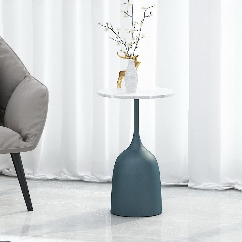 Side table creative corner table luxury iron coffee table living room ...