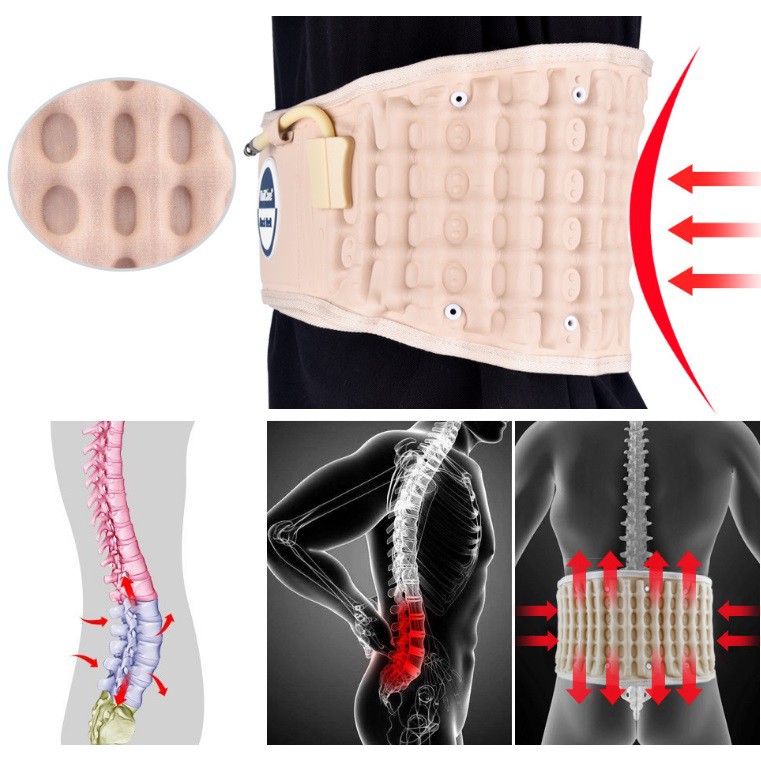 (สินค้ามีพร้อมส่ง)เข็มขัดพยุงหลังแบบสูบลม พยุงเอว Back Support Belt บล็อคหลัง แบบสูบลม - รูปที่ 5