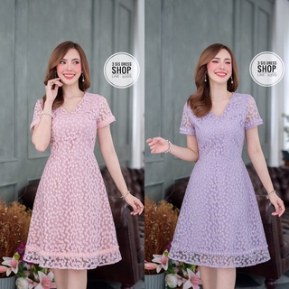 342-05 Recommend dress สวยไม่ซ้ำใครชุดผ้าปักสวยหวาน ชุดนี้พลาดไม่ได้เลยค่ะ ผ้าน่ารักมาก