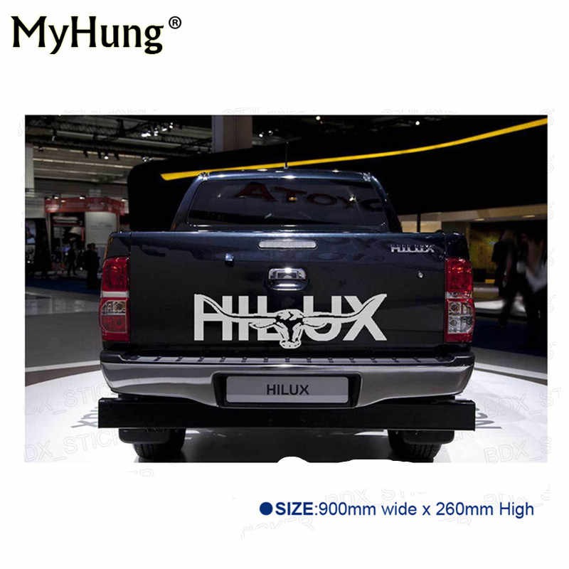 รถStikers Longhorn Hilux 900 มม.สติกเกอร์ไวนิลกราฟิกสําหรับTOYOTA HILUX Decalsป้ายรายละเอียดสติกเกอร