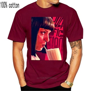 เสื้อยืดผ้าฝ้าย พิมพ์ลาย Pulp Fiction Wallace Quentin Tarantino สีดํา ไซซ์ S-3Xl ของขวัญวันเกิด สําหรับผู้ชาย 2022S-5XL