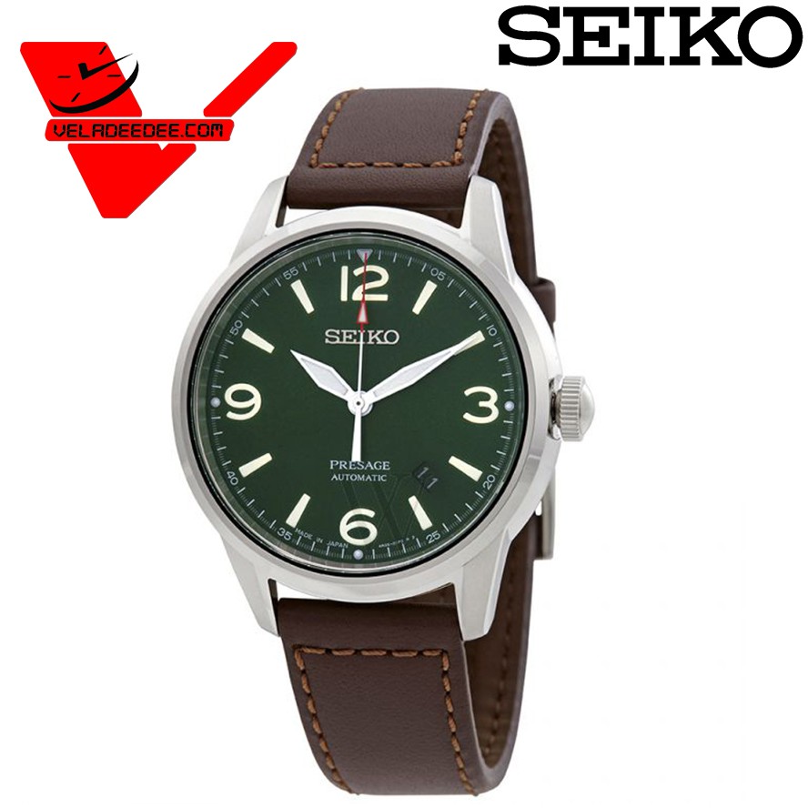 ไซโก้แท้100% นาฬิกา Seiko Presage Automatic Japan Made Sapphire Glass  สายหนังแท้ รุ่น SRPB63J1 / SRPB65J1