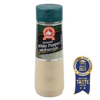 พริกไทยตรามือ ที่1 ง่วนสูน พริกไทยขาวป่น 110 g ขวดพลาสติก Ground White Pepper
