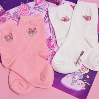 พร้อมส่ง #แท้ Chuu × leegong midnightland sock