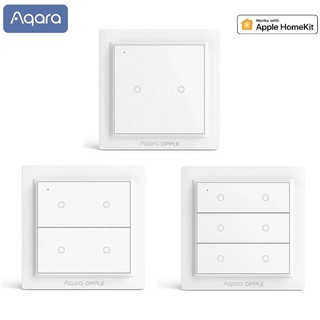 Aqara OPPLE สวิตช์ไฟติดผนังอัจฉริยะ Zigbee 3.0 ไร้สาย พร้อมสองสี่สี่หกปุ่ม สําหรับโคมไฟบ้านอัจฉริยะ ทํางานร่วมกับ APP Xiaomi mijia mi home HomeKit