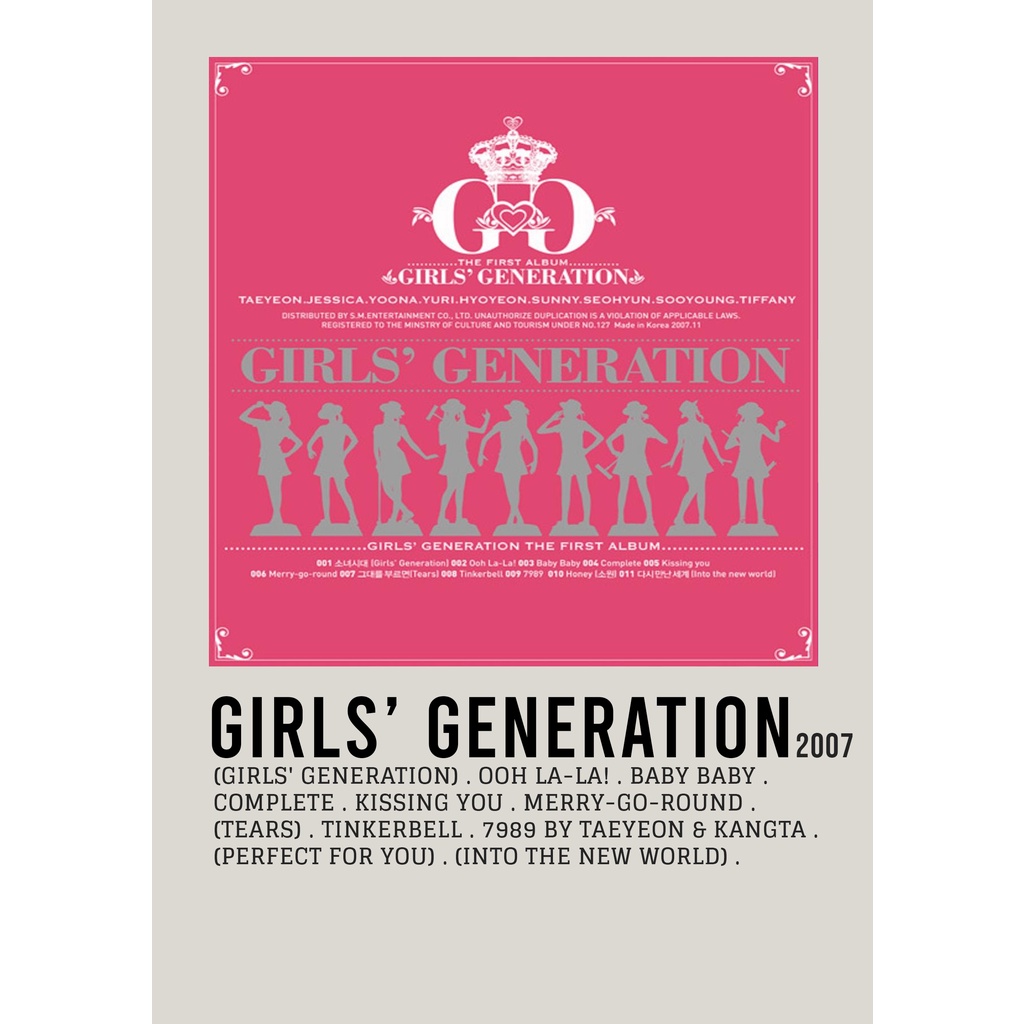 ฝาครอบโปสเตอร์ Girls Generation โดย Girls Generation สําหรับ Room/Barber Gym