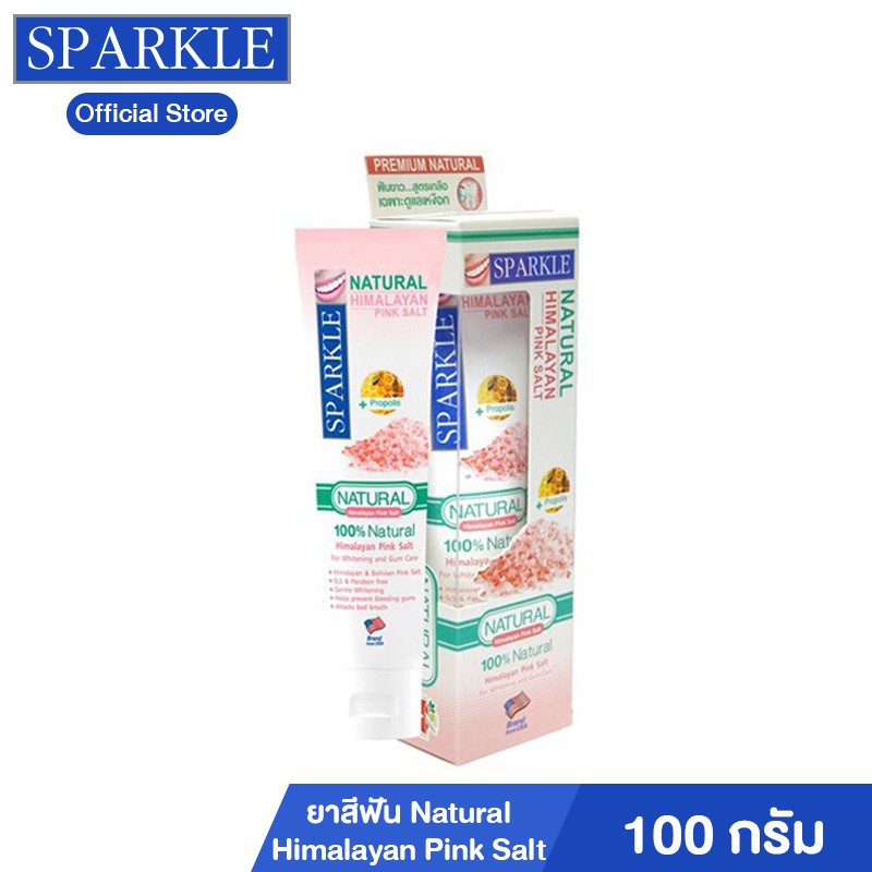 Sparkle ยาสีฟัน สูตร Natural Himalayan Pink Salt ขนาด 100 g. kuron