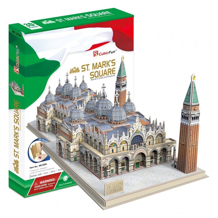 จิ๊กซอว์ 3 มิติ Cubicfun 3D Puzzle St.Mark's Square MC209