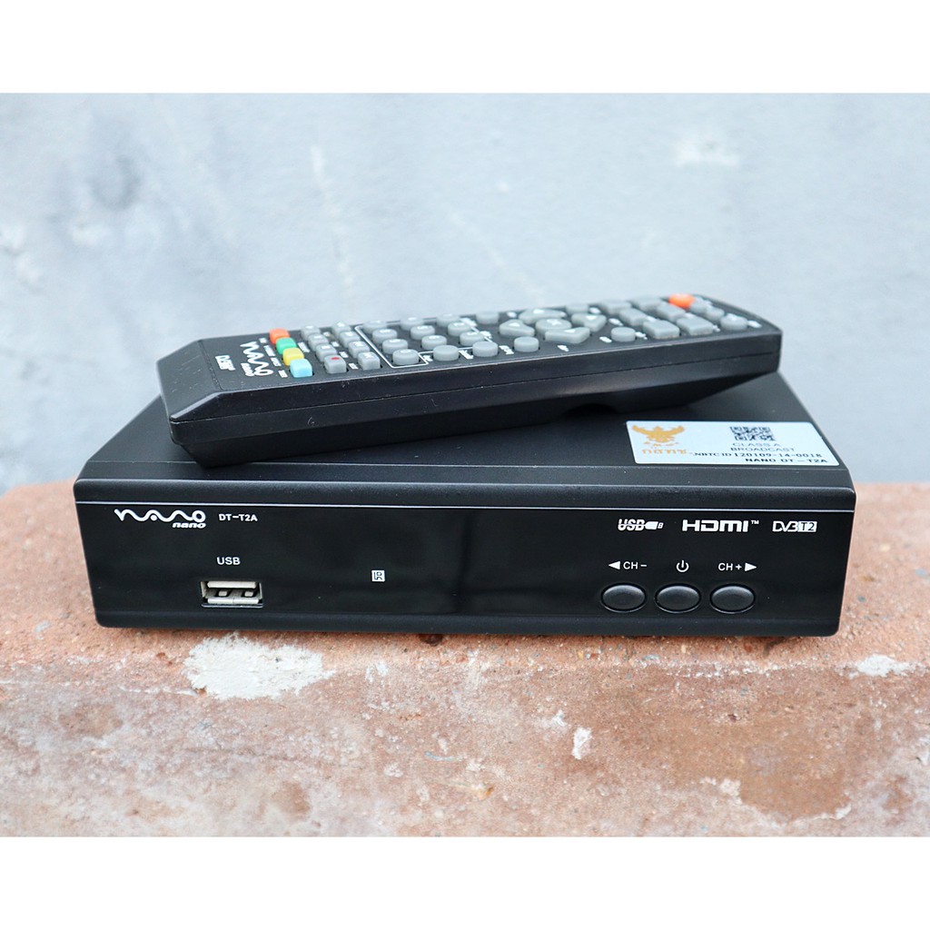 NANO ,ACONATIC กล่องทีวีดิจิตอล DVB-T2 set top box DIGITAL TV มือสอง บันทึกรายการทีวีได้