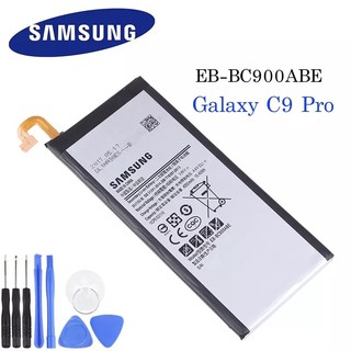 แบตเตอรี่ EB-BC900ABE Samsung สำหรับ Samsung Galaxy C9 Pro SM-C9000 C9008 C900F C900Y Batteria de โทรศัพท์ 4000mAh