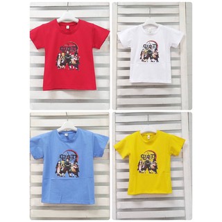 เสื้อยืดลายดาบพิฆาตอสูรผ้าสเปนเด็กซ์2ขวบถึง12ปี