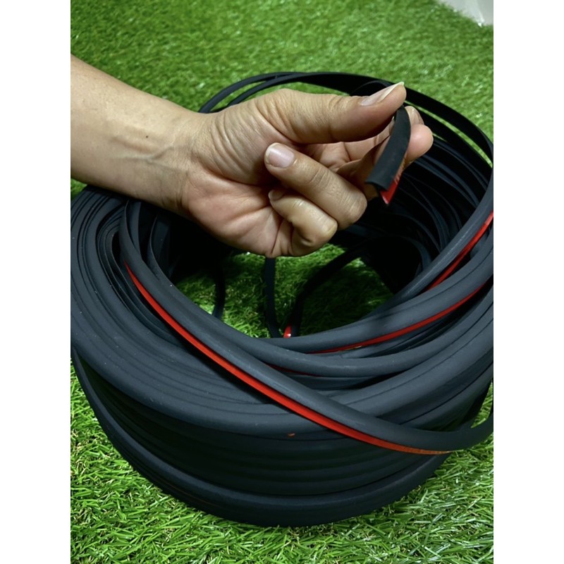 ยางรองขอบสเกิร์ต,ตัวT,แบนดำ,ขนาด7มิล,มีกาว,3Mในตัว,ใส่กับสเกิร์ต,คิ้วโป่งล้อรถยนต์(ขายเมตรละ60บาทกดสั่ง1ต่อ1เมตร)