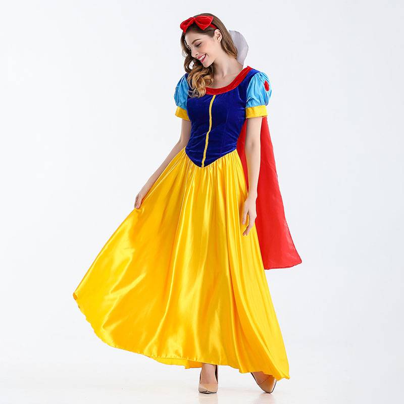 Ns1 ฮาโลวีนเครื่องแต่งกายสโนว์ไวท์คอสเพลย์เกมเครื่องแบบผู้ใหญ่หิมะสีขาวชุดเวทีพรรคประสิทธิภาพหวานสิ่งล่อใจ