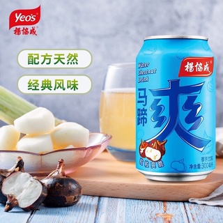 น้ำแห้ว ทรงกระเทียม น้ำแห้วจีน Water Chestnut Drink 马蹄爽300ml (กระป๋อง)