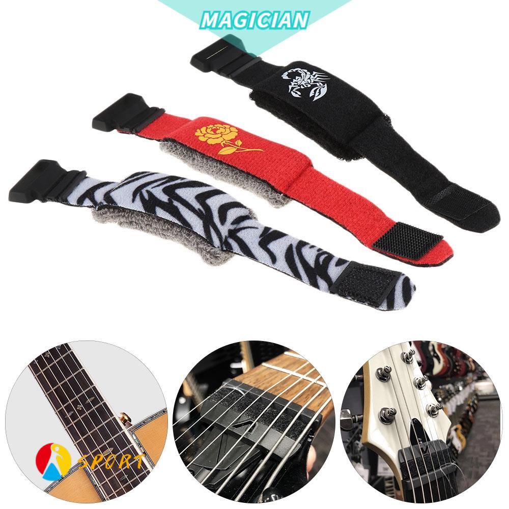 MAGIC 18-20 ซม.กีตาร์ Fret Wraps 23 รูปแบบ Fretboard Muting Wrap Strings Mute Mute Muter Acoustic กี