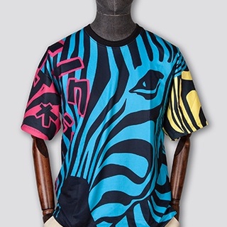 MUUNIQUE T-shirt Oversize เสื้อยืด รุ่น Zebra Blue MN202