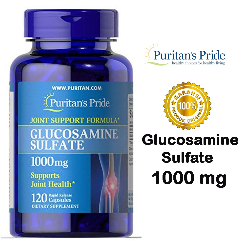 Puritan’s Pride Glucosamine Sulfate 1000 mg/120 แคปซูล บำรุงข้อกระดูก