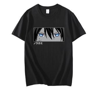 T-shirt  เสื้อยืด พิมพ์ลาย Noragami Yato Eyes สไตล์ญี่ปุ่น ฮาราจูกุ ฮาราจูกุ แฟชั่นฤดูร้อน สําหรับผู้ชาย และผู้หญิงS-5XL