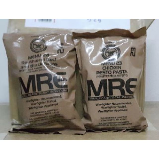 MRE USA MANU 1-24 (อาหารทหาร) เมนู 21,22,23,24มีนะครับถ้าต้องการบอกในแชทได้เลยครับ