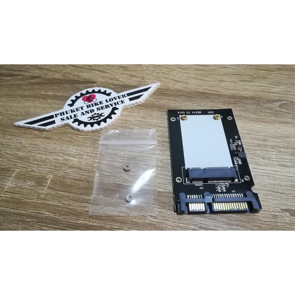 แปลง mSATA SSD SSD to SATA คุณภาพดี อ่านเขียนเร็ว mSATA SSD to SATA Convertor Adapter Card