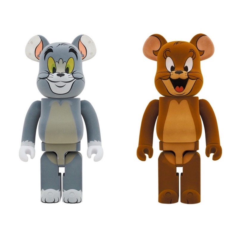 พร้อมส่ง Bearbrick 1000% Tom and Jerry Flocky ขายเป็นคู่