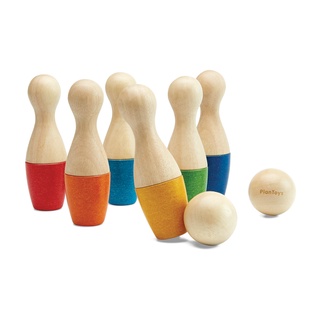 PlanToys 5735 Bowling Set ของเล่นชวนเคลื่อนไหว สำหรับเด็ก 3 ขวบขึ้นไป