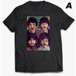 Fsd11ew2e เสื้อยืด ผ้าฝ้าย พิมพ์ลาย The Beatles RT645E65TER14063 สําหรับผู้ชาย