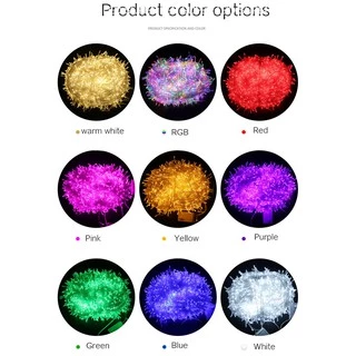 ไฟประดับตกแต่ง LED ไฟตกแต่งห้อง 10เมตร 100LED 9สี ไฟตกแต่งร้าน ไฟตกแต่งบ้าน ไฟงานแต่ง ไฟวันเกิด กันน้ำ ต่อกันไม่ได้