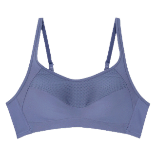 Wacoal Surprise Wireless Bra บราไร้โครง รูปแบบ sport รุ่น WB9B42 สีน้ำเงินอมเทา (NG)