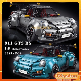 บล็อกตัวต่อ 1:8 GT2 RS 911 MOC 4WD ของเล่นสําหรับเด็ก