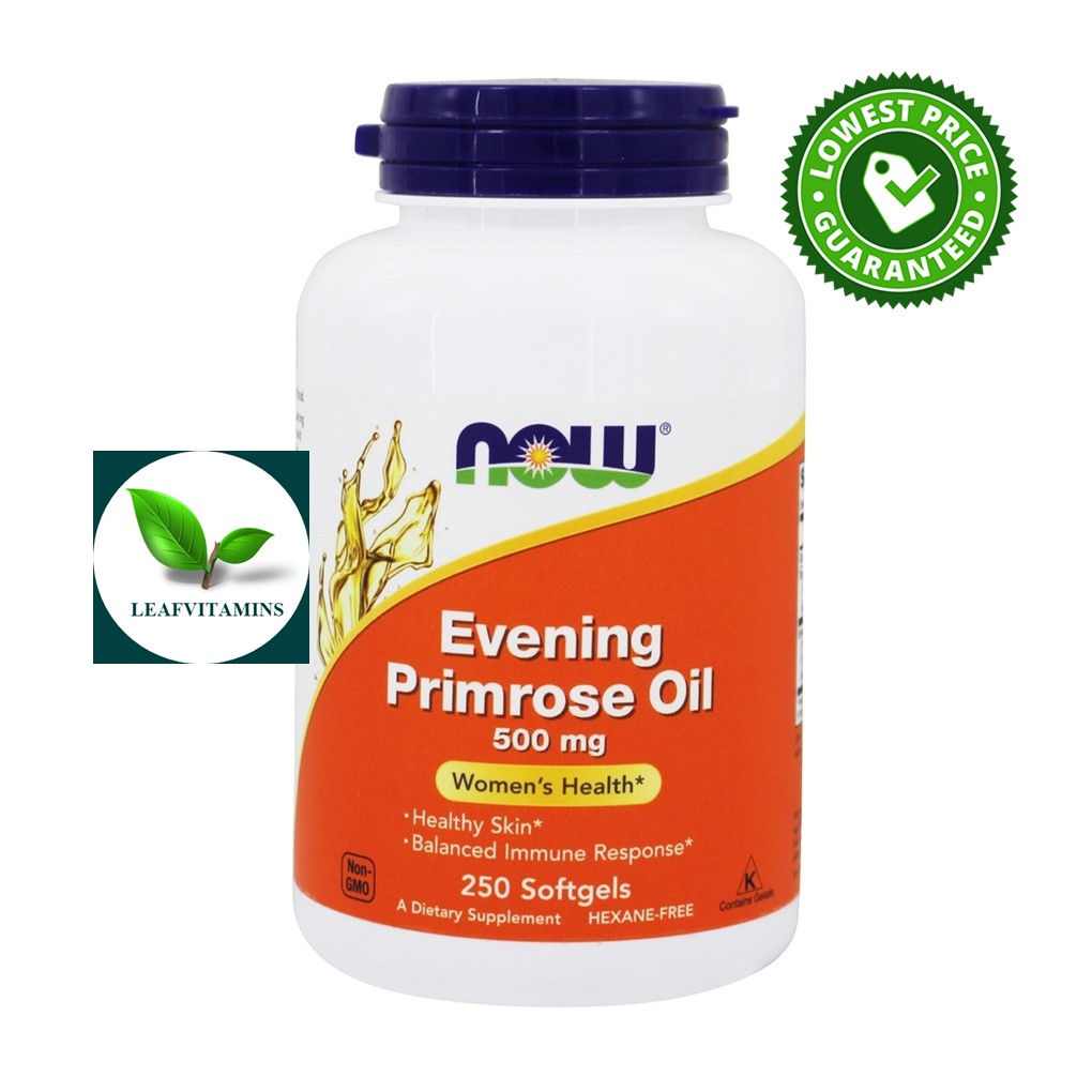NOW Foods Evening Primrose Oil 500 mg. 250 Softgels - leafvitamins ...