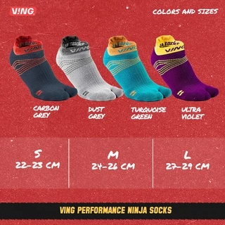 V-ING PERFORMANCE Ninja Socks - ถุงเท้า 2 นิ้ว สำหรับใส่รองเท้าแตะวิ่ง
