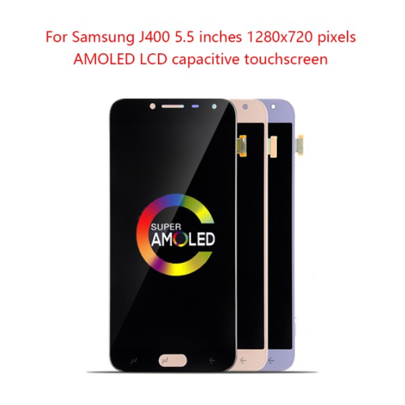 OLED พร้อมกรอบสําหรับ Samsung Galaxy J4 2018 J400 J400M J400F J400G จอแสดงผล LCD พร้อมหน้าจอสัมผัส