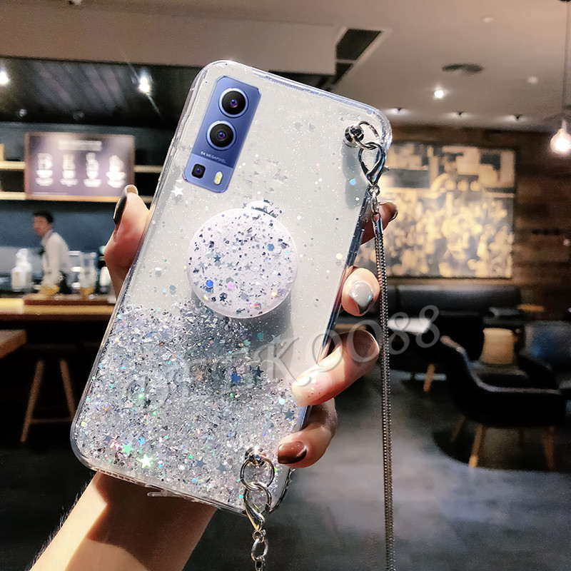 เคสโทรศัพท์ VIVO Y52 5G 2021 New Glitter Star Softcase TPU Casing With ...