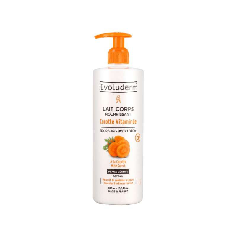 EVOLUDERM BODY LOTION CARROT 500 ML.