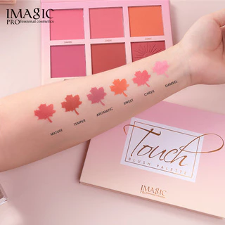 Imagic Blush On Palette 6 สีนู้ดธรรมชาติสําหรับปรับแสง